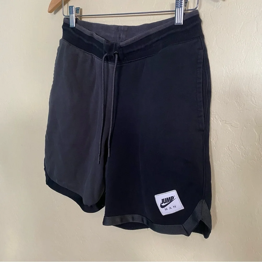 Nike Jumpman Classic French Terry Men's Two-Tone Black Athletic Shorts Size S